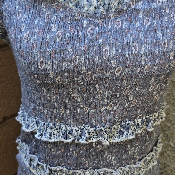 Sim & Sam Blue Ruffle Tiered Dress - Picture 3 of 10